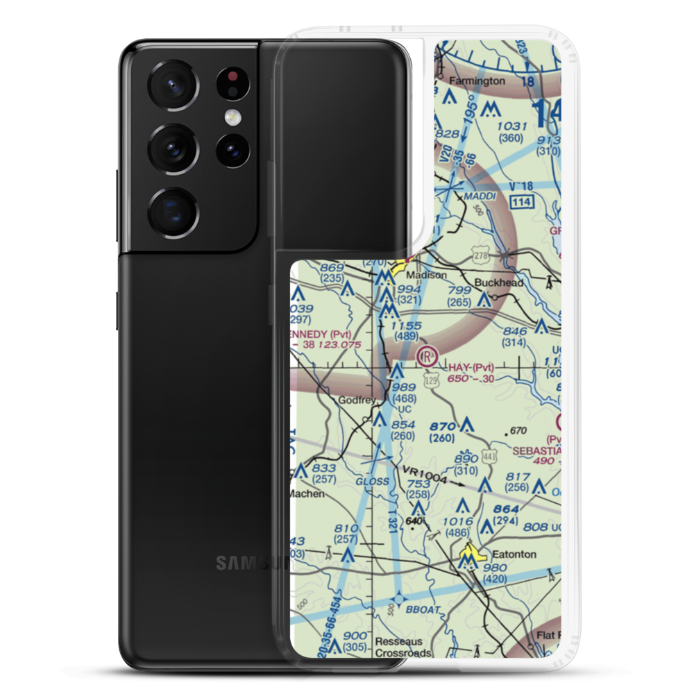 Hay Field (1GE7) VFR Sectional Samsung Case Samsung Galaxy S21 Ultra model shown