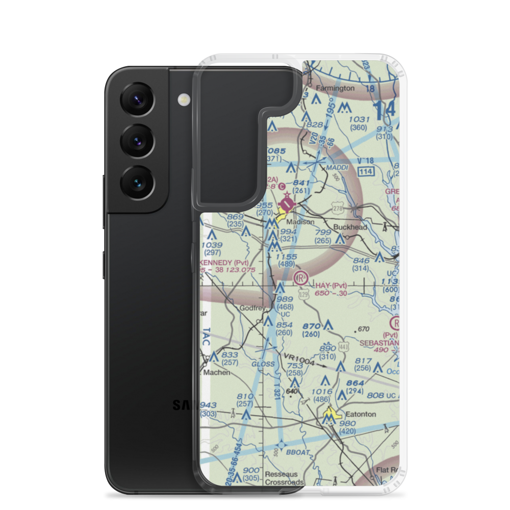 Hay Field (1GE7) VFR Sectional Samsung Case Samsung Galaxy S22 model shown
