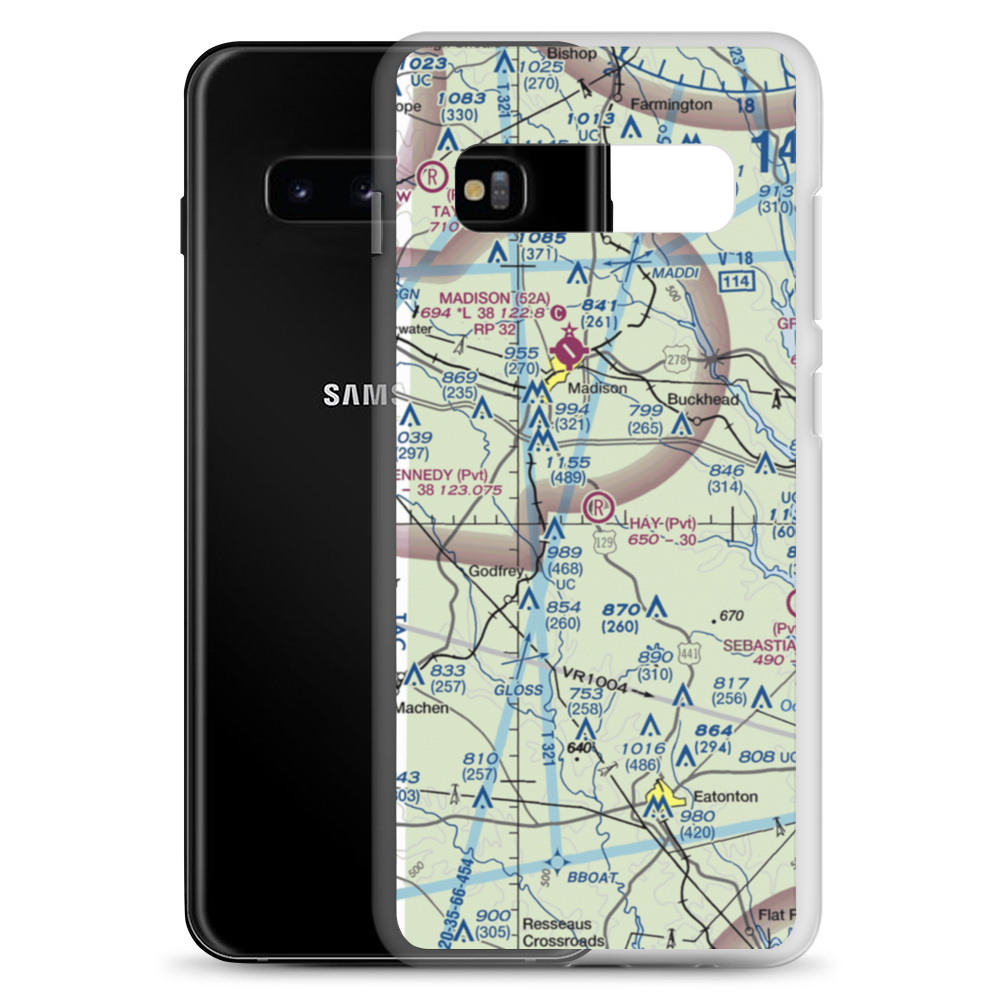 Hay Field (1GE7) VFR Sectional Samsung Case Samsung Galaxy S10+ model shown