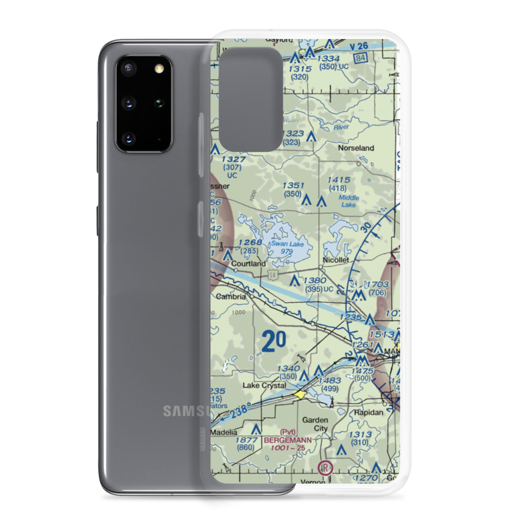 Hay Shakers Airport (MY46) VFR Sectional Samsung Case Samsung Galaxy S20 Plus model shown