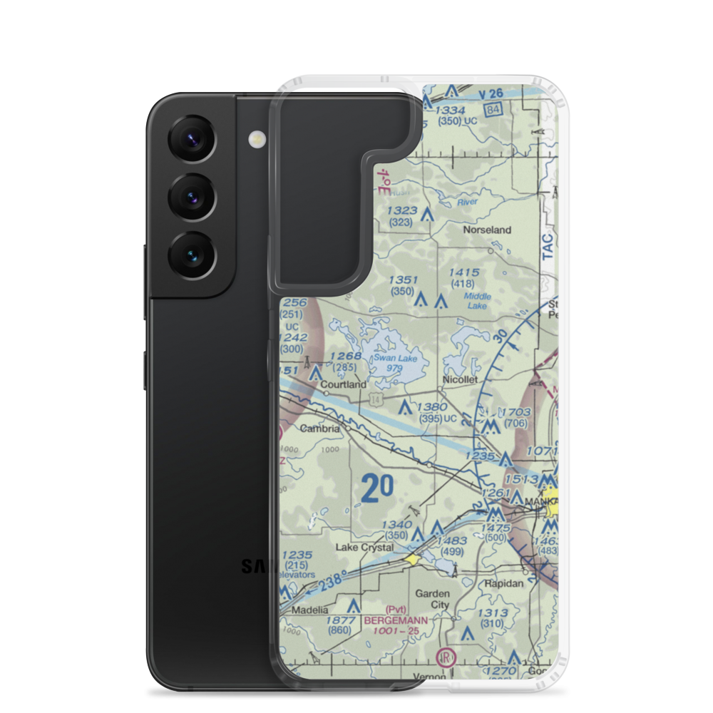 Hay Shakers Airport (MY46) VFR Sectional Samsung Case Samsung Galaxy S22 model shown