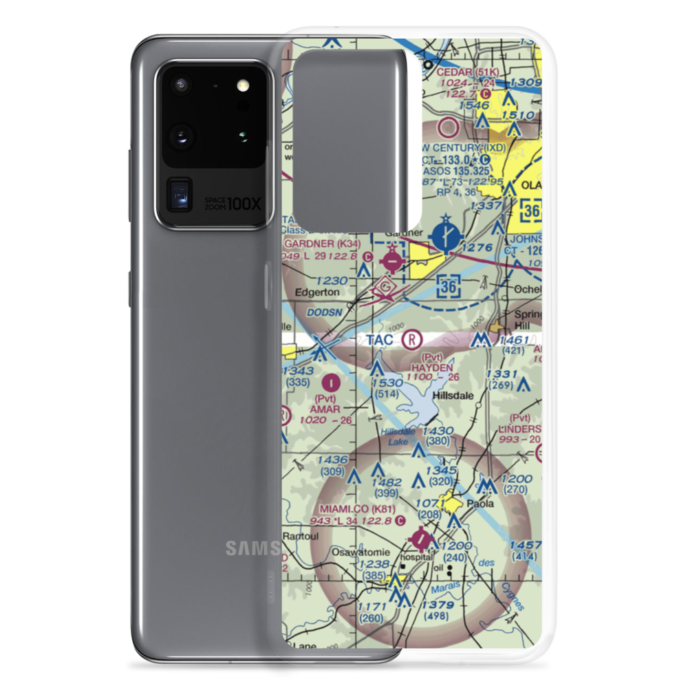 Hayden Farm Airport (00KS) VFR Sectional Samsung Case Samsung Galaxy S20 Ultra model shown