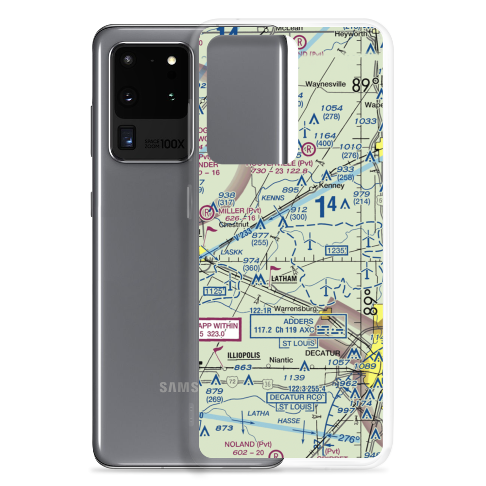 Hayenga's Cant Find Farms Airport (00IS) VFR Sectional Samsung Case Samsung Galaxy S20 Ultra model shown