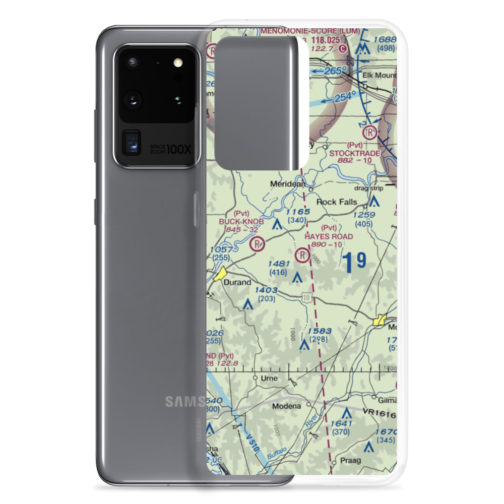 Hayes Road Airport (WN99) VFR Sectional Samsung Case Samsung Galaxy S20 Ultra model shown