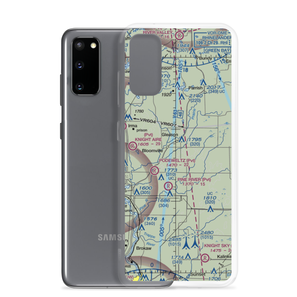 Haymeadow Airport (5WI5) VFR Sectional Samsung Case Samsung Galaxy S20 model shown