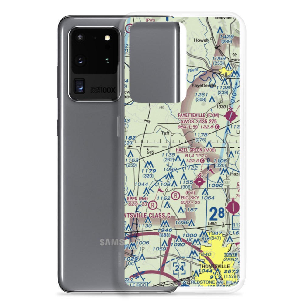 Hazel Green Acres Airport (8AL7) VFR Sectional Samsung Case Samsung Galaxy S20 Ultra model shown