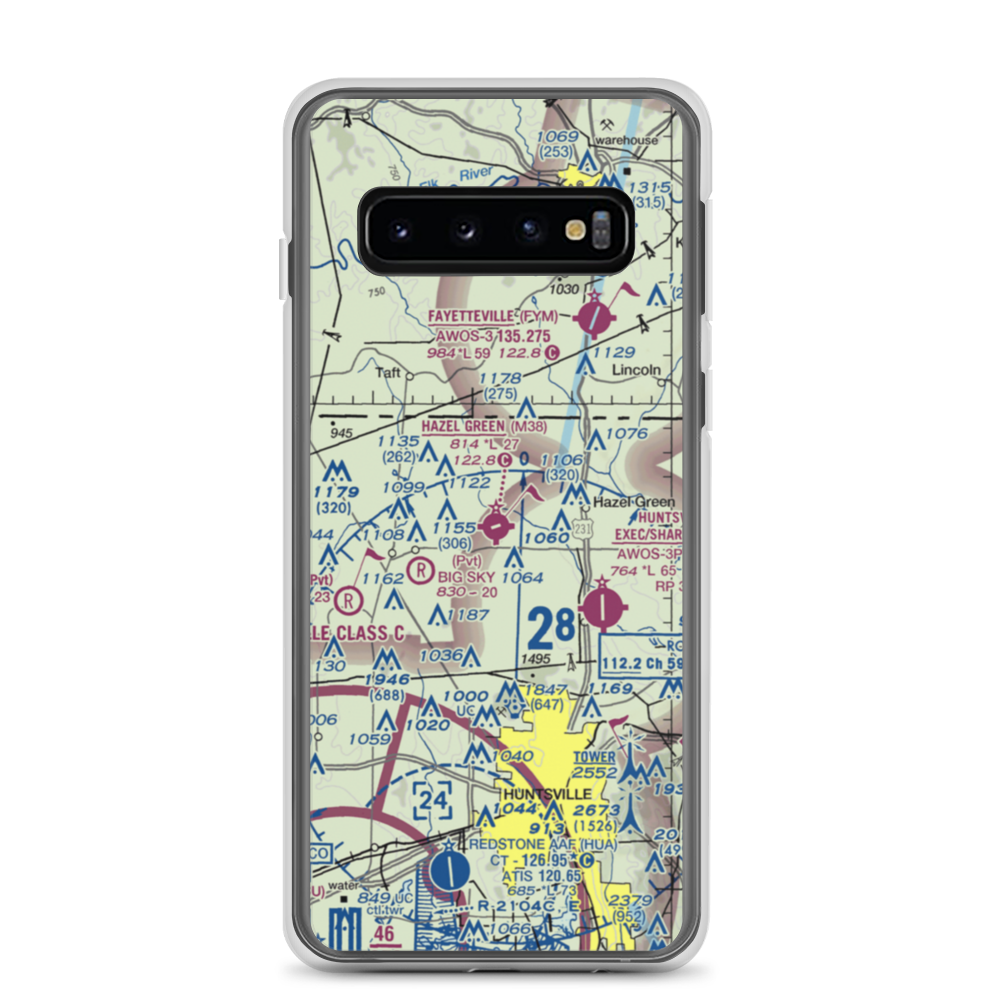 Hazel Green Airport (M38) VFR Sectional Samsung Case Samsung Galaxy S10 model shown