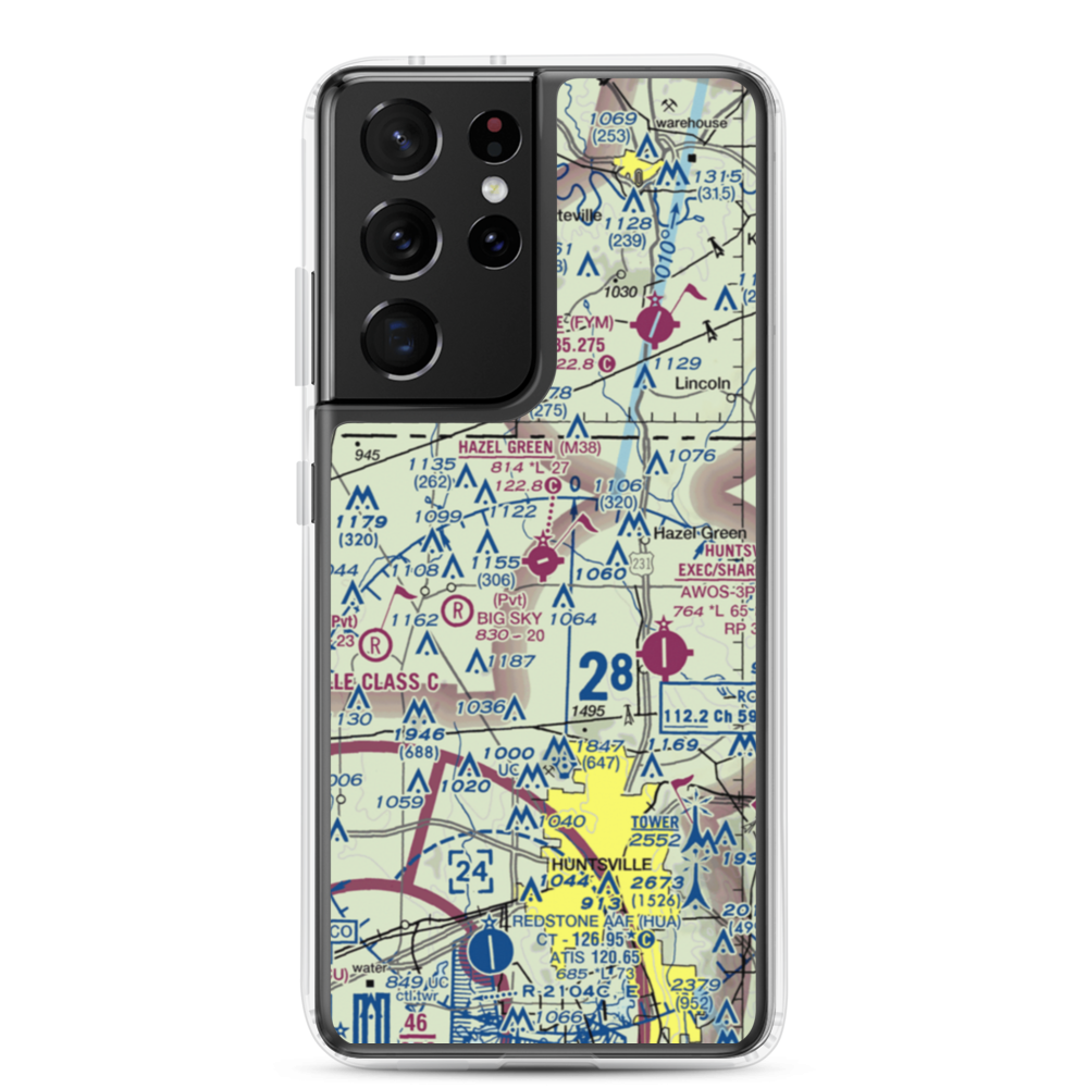 Hazel Green Airport (M38) VFR Sectional Samsung Case Samsung Galaxy S21 Ultra model shown