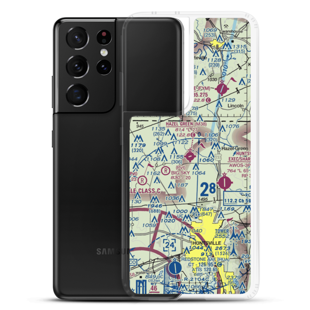 Hazel Green Airport (M38) VFR Sectional Samsung Case Samsung Galaxy S21 Ultra model shown