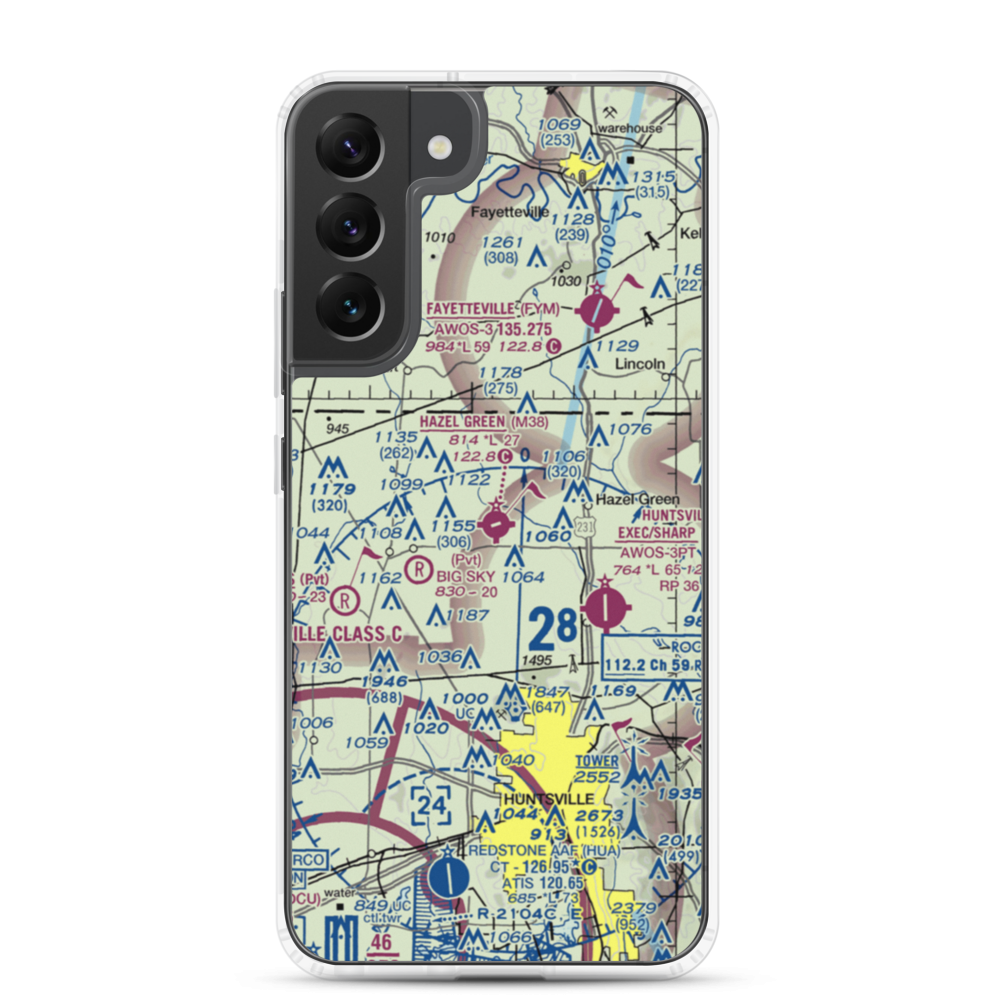 Hazel Green Airport (M38) VFR Sectional Samsung Case Samsung Galaxy S22 Plus model shown