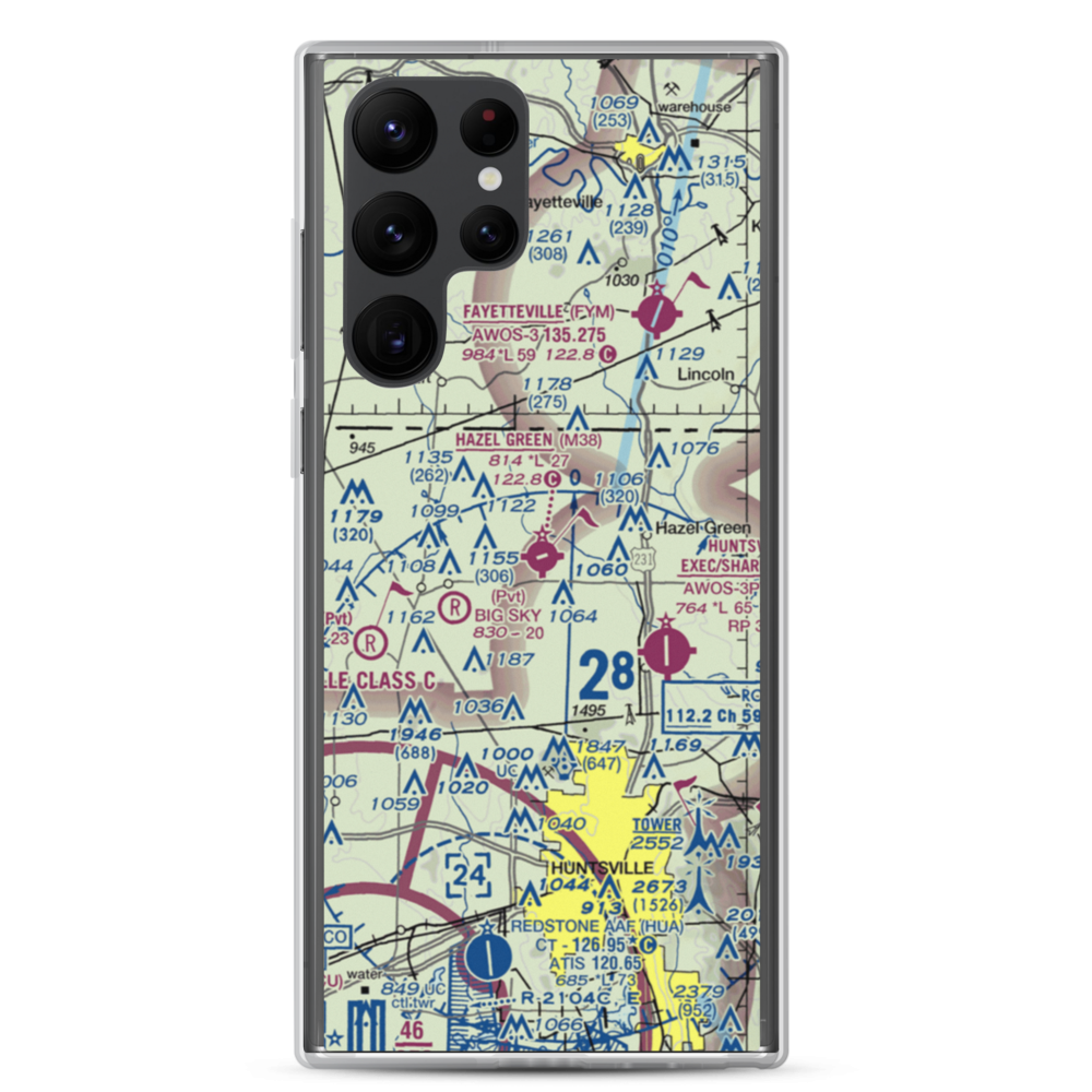 Hazel Green Airport (M38) VFR Sectional Samsung Case Samsung Galaxy S22 Ultra model shown