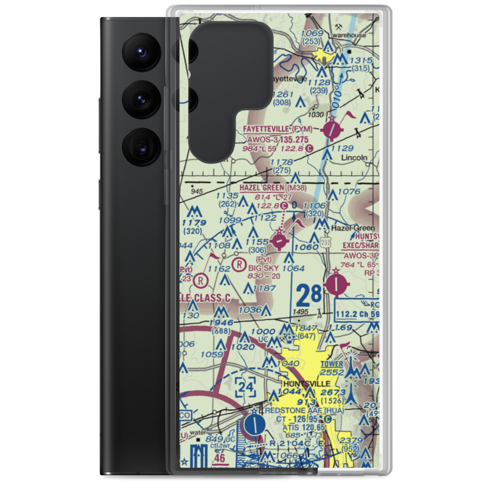Hazel Green Airport (M38) VFR Sectional Samsung Case Samsung Galaxy S22 Ultra model shown