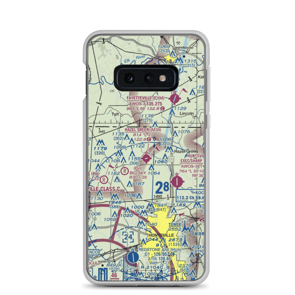 Hazel Green Airport (M38) VFR Sectional Samsung Case Samsung Galaxy S10e model shown