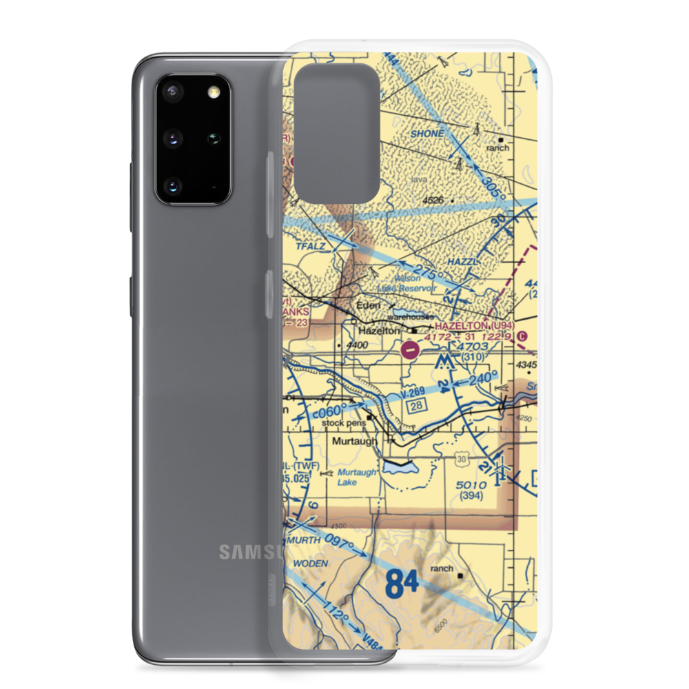 Hazelton Municipal Airport (U94) VFR Sectional Samsung Case Samsung Galaxy S20 Plus model shown