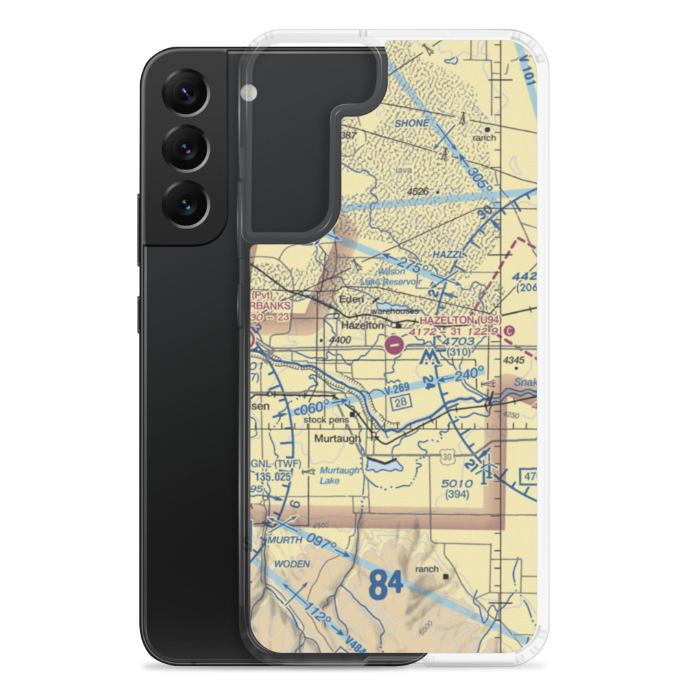Hazelton Municipal Airport (U94) VFR Sectional Samsung Case Samsung Galaxy S22 Plus model shown