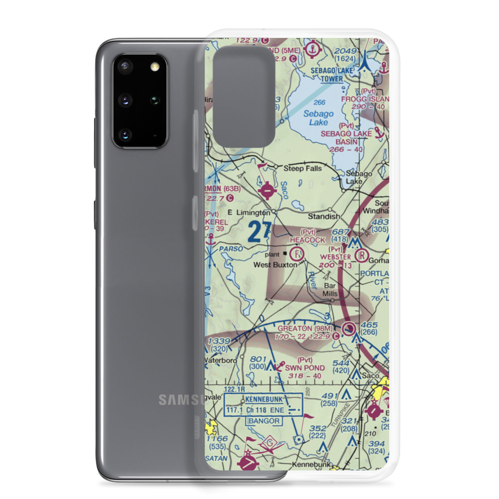 Heacock Field Ultralight Flightpark (44ME) VFR Sectional Samsung Case Samsung Galaxy S20 Plus model shown