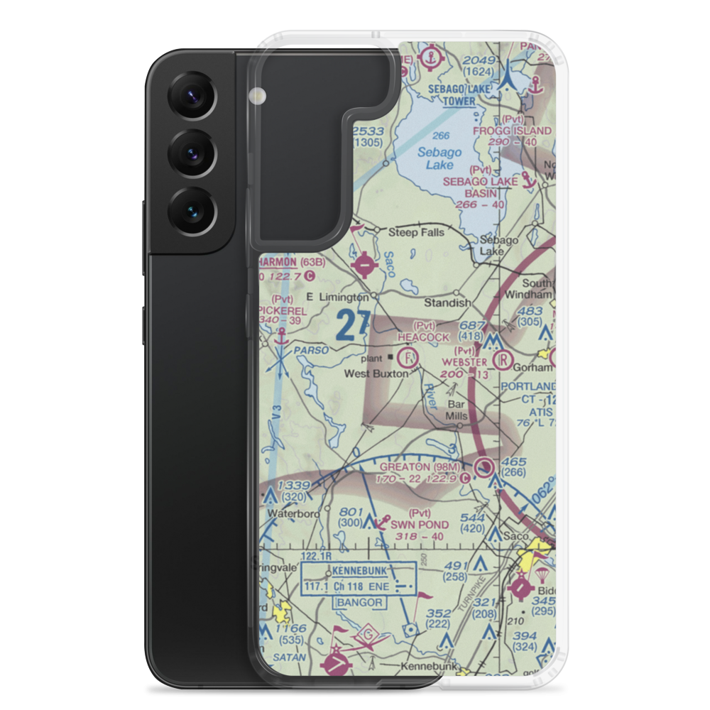 Heacock Field Ultralight Flightpark (44ME) VFR Sectional Samsung Case Samsung Galaxy S22 Plus model shown