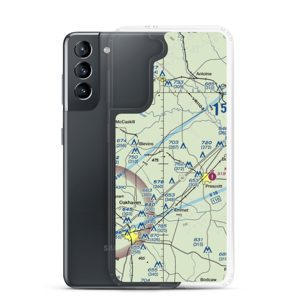 Head Airfield (2AR7) VFR Sectional Samsung Case Samsung Galaxy S21 model shown