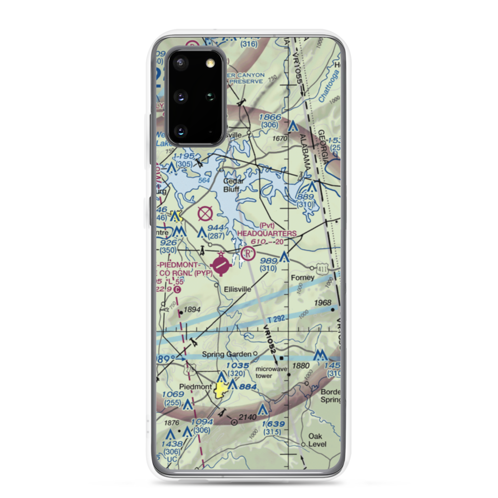 Headquarters Airport (AL27) VFR Sectional Samsung Case Samsung Galaxy S20 Plus model shown