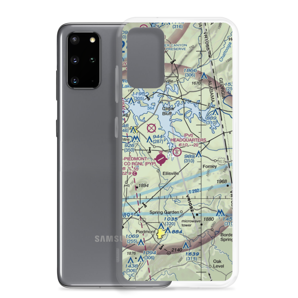 Headquarters Airport (AL27) VFR Sectional Samsung Case Samsung Galaxy S20 Plus model shown