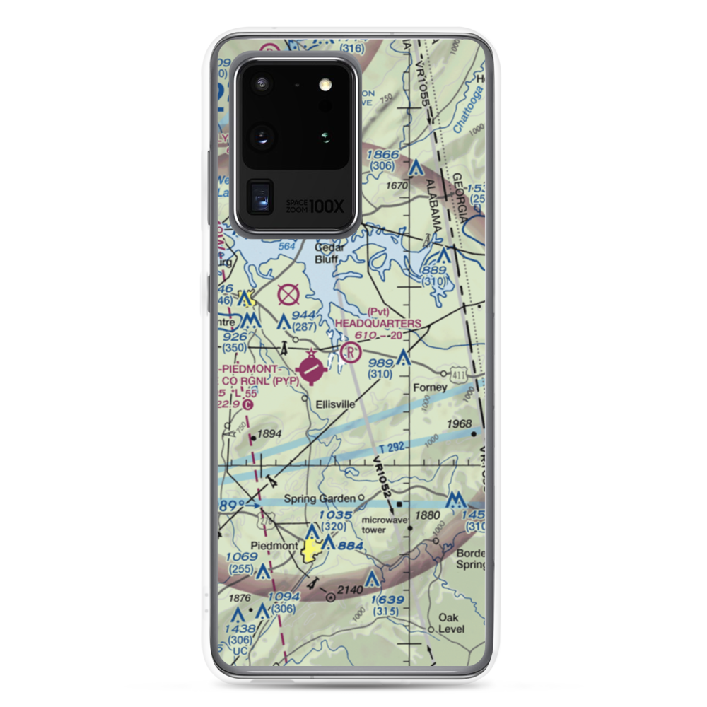 Headquarters Airport (AL27) VFR Sectional Samsung Case Samsung Galaxy S20 Ultra model shown