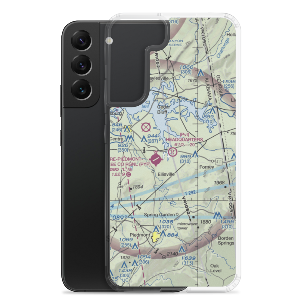 Headquarters Airport (AL27) VFR Sectional Samsung Case Samsung Galaxy S22 Plus model shown
