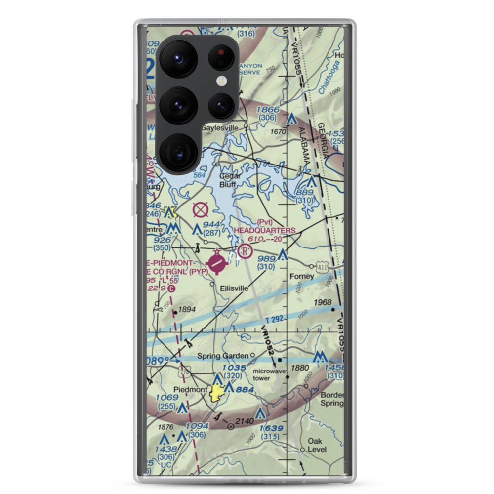 Headquarters Airport (AL27) VFR Sectional Samsung Case Samsung Galaxy S22 Ultra model shown