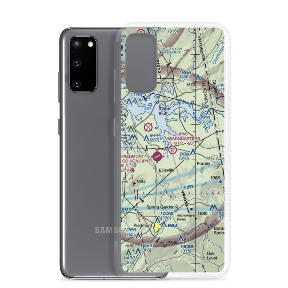 Headquarters Airport (AL27) VFR Sectional Samsung Case Samsung Galaxy S20 model shown