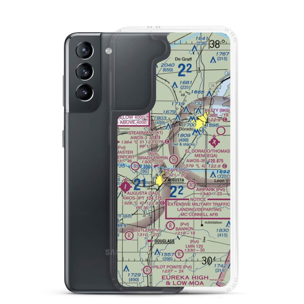 Heape Field (07KS) VFR Sectional Samsung Case Samsung Galaxy S21 model shown