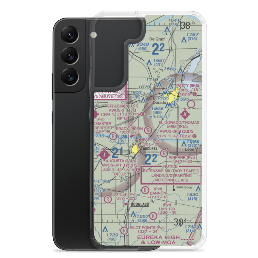 Heape Field (07KS) VFR Sectional Samsung Case Samsung Galaxy S22 Plus model shown