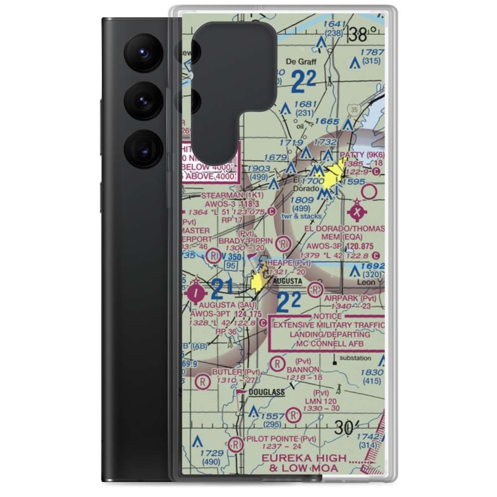 Heape Field (07KS) VFR Sectional Samsung Case Samsung Galaxy S22 Ultra model shown