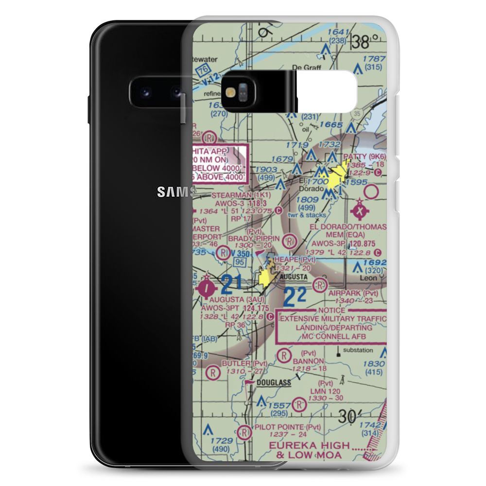 Heape Field (07KS) VFR Sectional Samsung Case Samsung Galaxy S10+ model shown