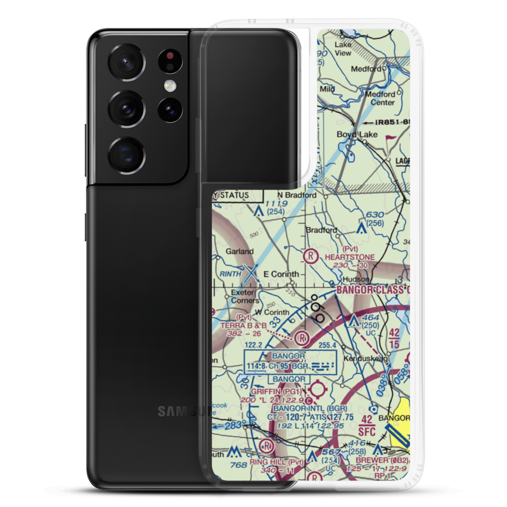 Heartstone Farm Airport (2ME3) VFR Sectional Samsung Case Samsung Galaxy S21 Ultra model shown