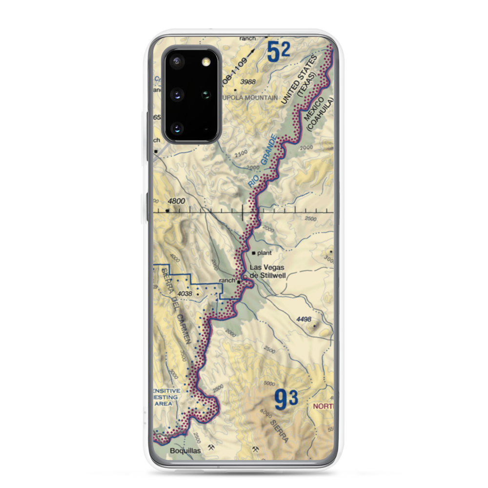 Heath Canyon Airport (1XS7) VFR Sectional Samsung Case Samsung Galaxy S20 Plus model shown