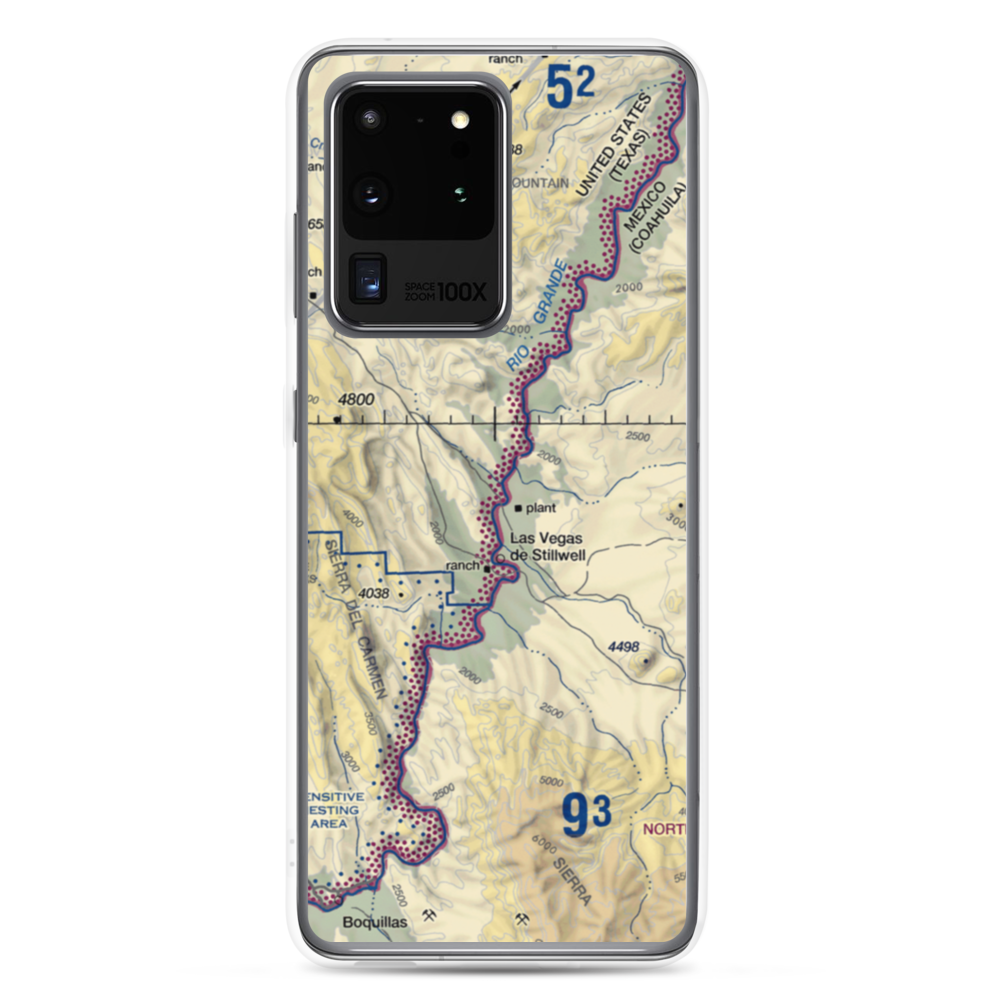 Heath Canyon Airport (1XS7) VFR Sectional Samsung Case Samsung Galaxy S20 Ultra model shown