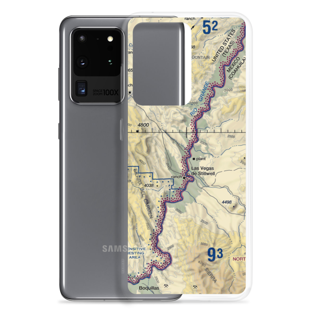 Heath Canyon Airport (1XS7) VFR Sectional Samsung Case Samsung Galaxy S20 Ultra model shown