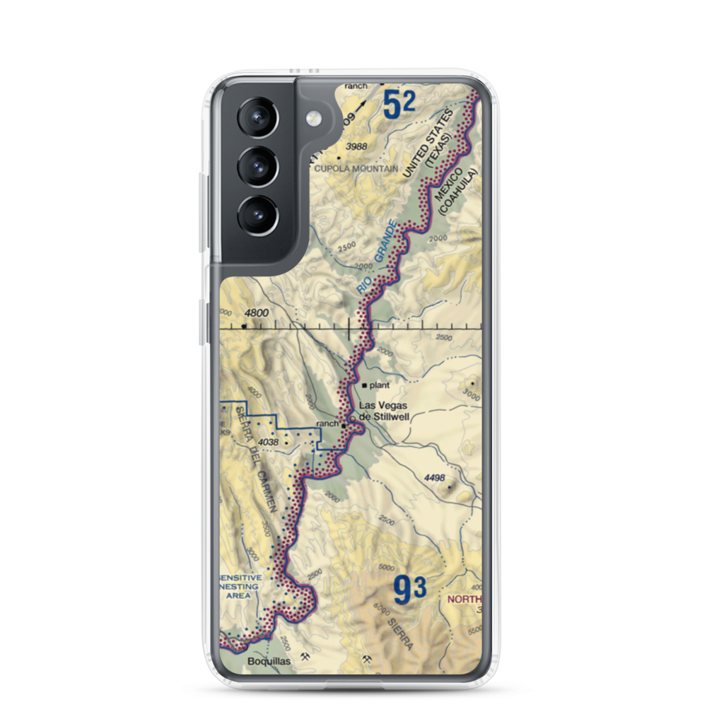 Heath Canyon Airport (1XS7) VFR Sectional Samsung Case Samsung Galaxy S21 model shown