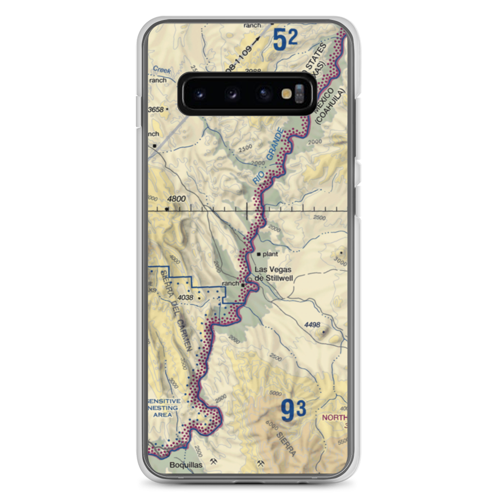 Heath Canyon Airport (1XS7) VFR Sectional Samsung Case Samsung Galaxy S10+ model shown