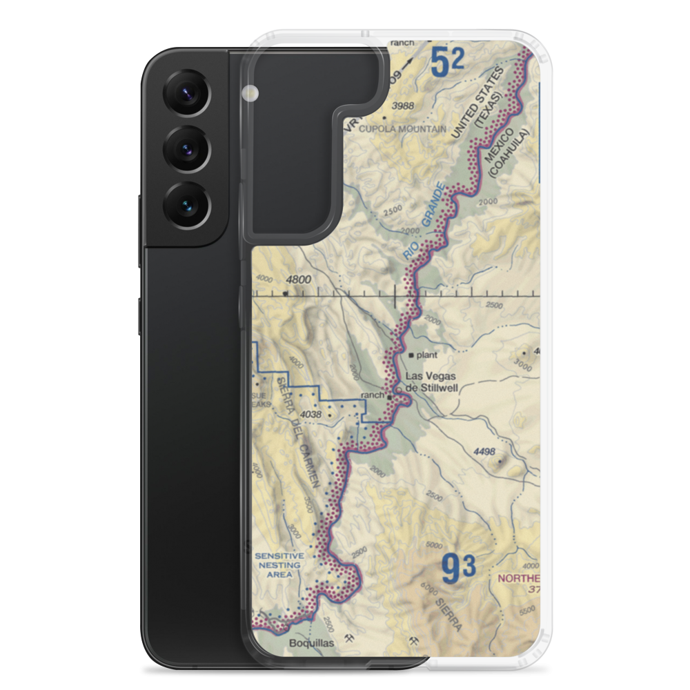 Heath Canyon Airport (1XS7) VFR Sectional Samsung Case Samsung Galaxy S22 Plus model shown