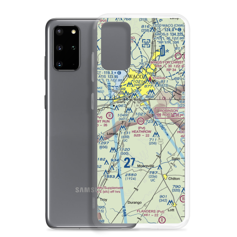 Heathrow Airport (TE17) VFR Sectional Samsung Case Samsung Galaxy S20 Plus model shown