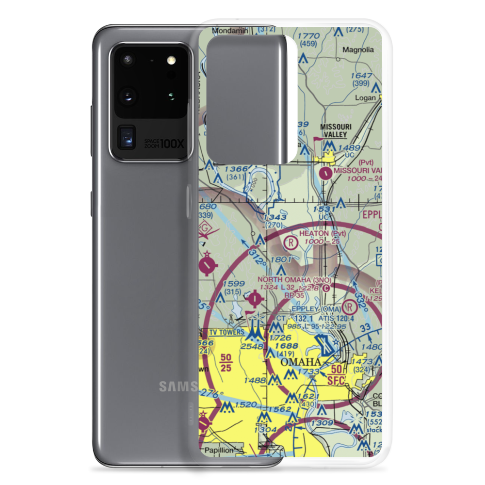 Heaton Airport (75NE) VFR Sectional Samsung Case Samsung Galaxy S20 Ultra model shown