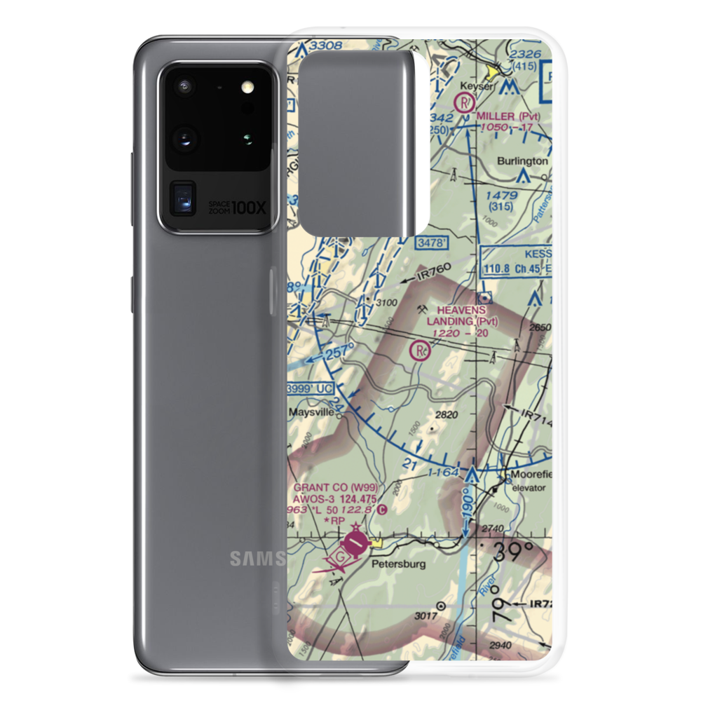 Heaven's Landing Airstrip (4WV4) VFR Sectional Samsung Case Samsung Galaxy S20 Ultra model shown