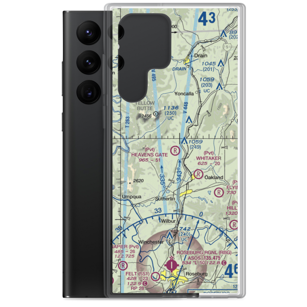 Heavens Gate Ranch Airport (2OR4) VFR Sectional Samsung Case Samsung Galaxy S22 Ultra model shown