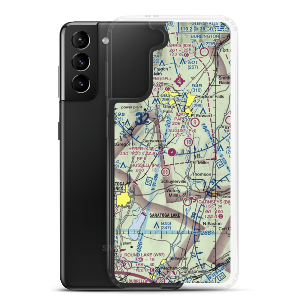 Heber Airpark (K30) VFR Sectional Samsung Case Samsung Galaxy S21 Plus model shown