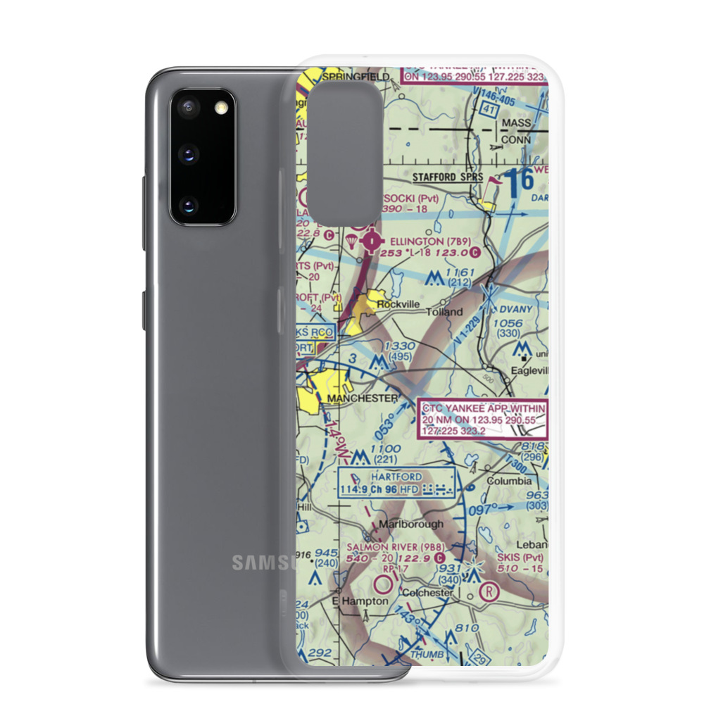Heckler Field (CT09) VFR Sectional Samsung Case Samsung Galaxy S20 model shown