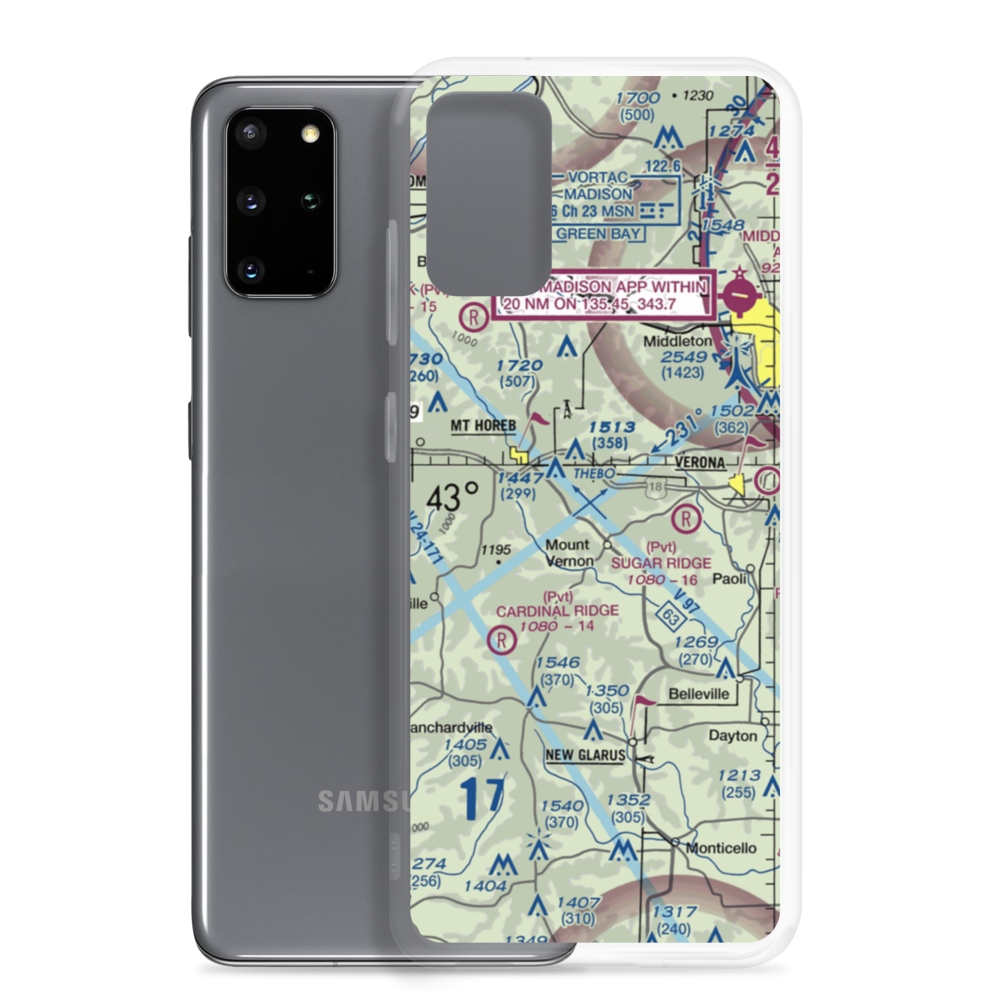 Hecklers' Strip (2WI7) VFR Sectional Samsung Case Samsung Galaxy S20 Plus model shown