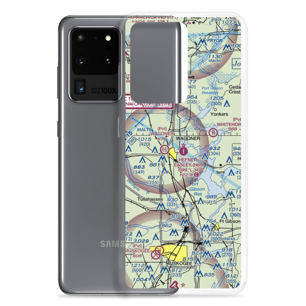 Hefner Easley Airport (H68) VFR Sectional Samsung Case Samsung Galaxy S20 Ultra model shown