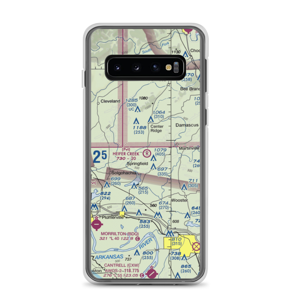 Heifer Creek Ranch Airport (16AR) VFR Sectional Samsung Case Samsung Galaxy S10 model shown
