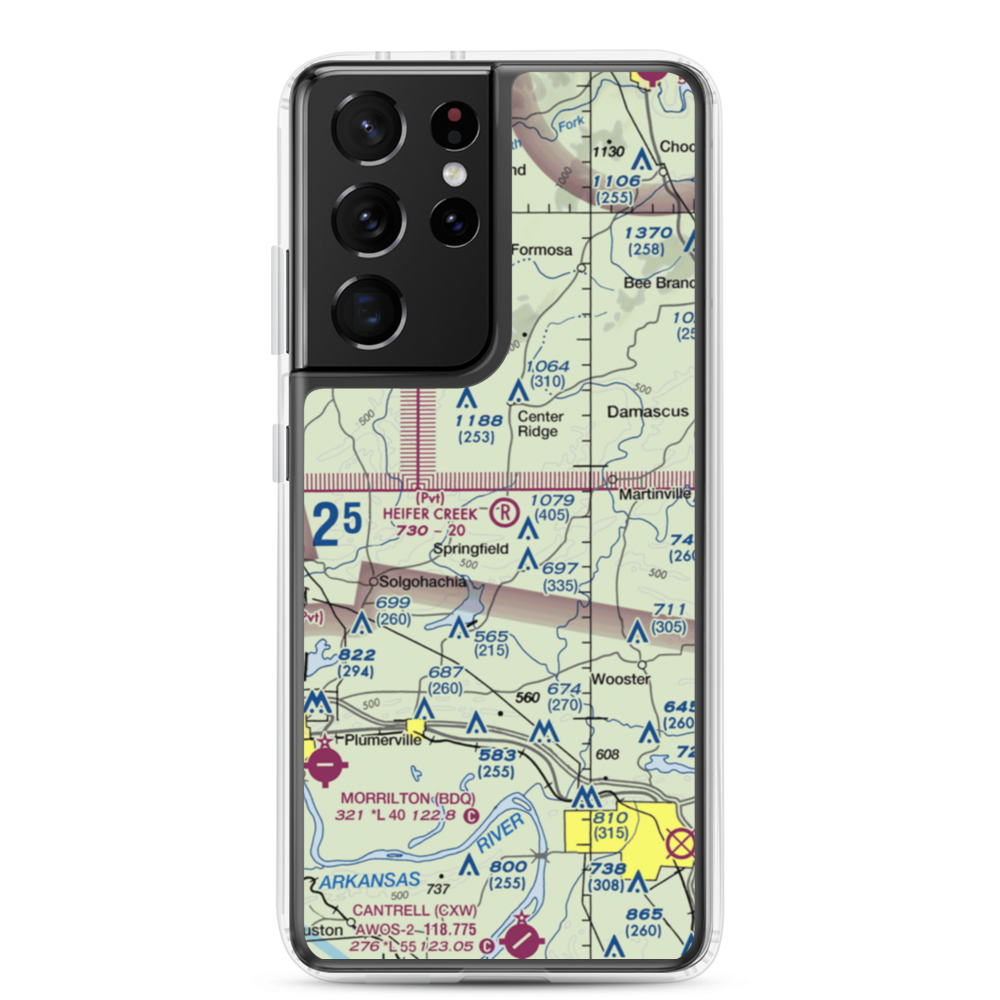 Heifer Creek Ranch Airport (16AR) VFR Sectional Samsung Case Samsung Galaxy S21 Ultra model shown