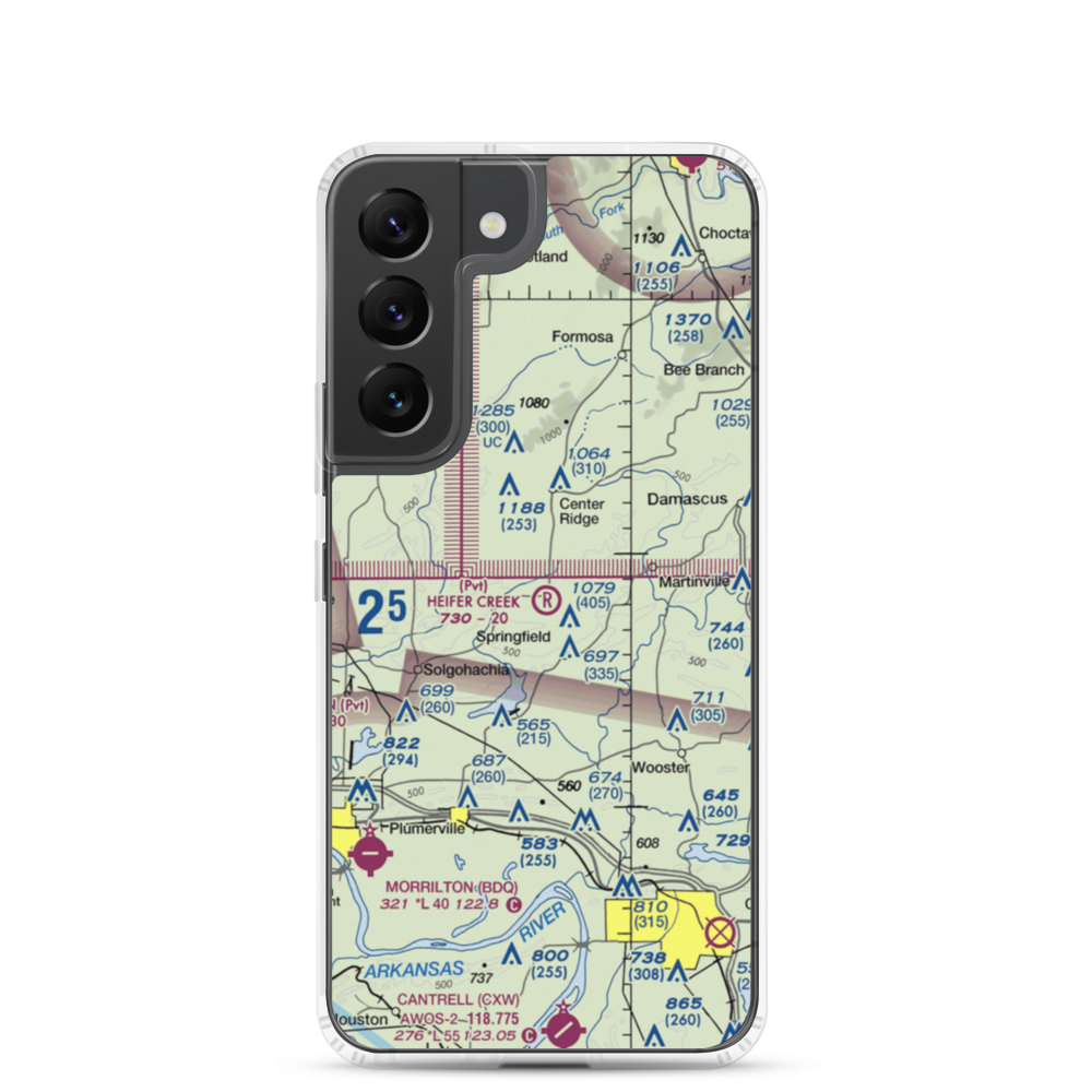 Heifer Creek Ranch Airport (16AR) VFR Sectional Samsung Case Samsung Galaxy S22 model shown